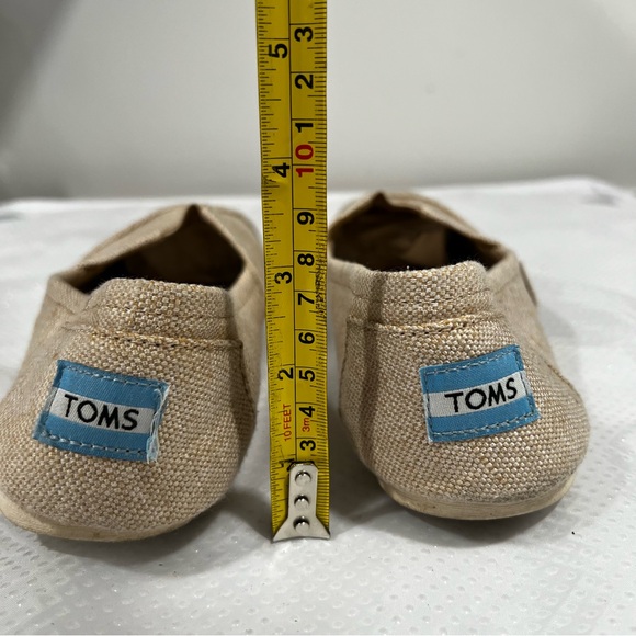 Toms Natural Metallic Burlap Women’s Classic Sz 9.5 W - Picture 13 of 13
